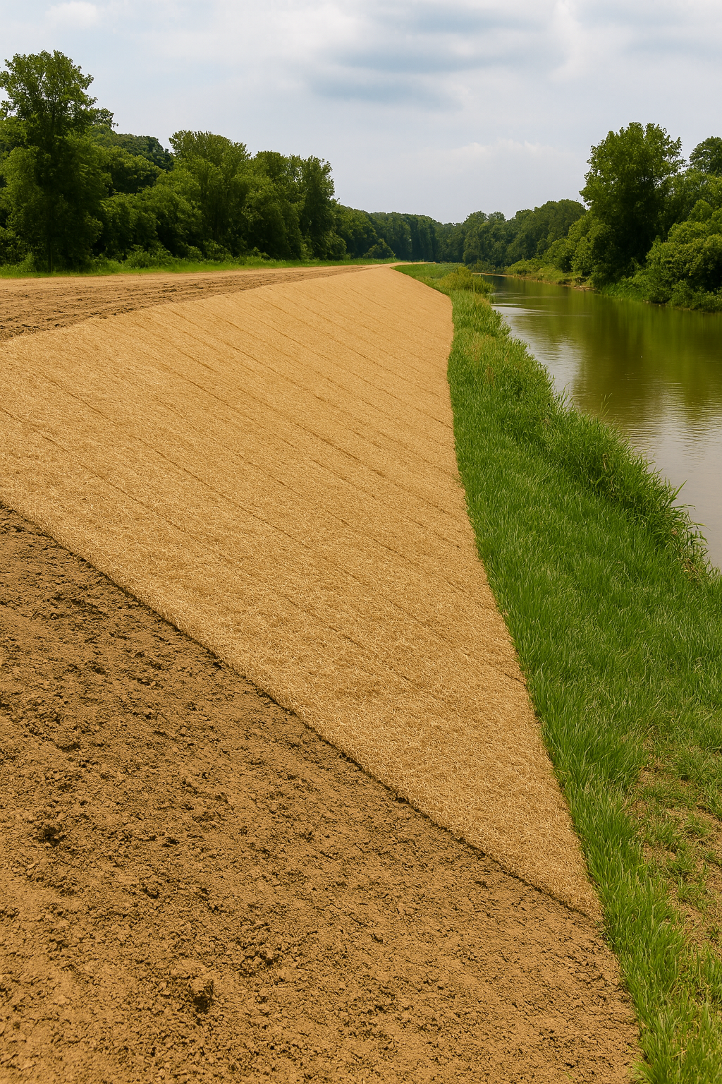 Biodegradable Nonwoven Erosion Mat: InfraJute Felt image